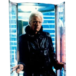 🏢 Roy Batty Blade Runner ภาพยนตร์, วิทยาศาสตร์, หุ่นยนต์, เรพลิแคนท์, ตัวร้าย, อนาคต telegram sticker