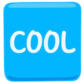 🆒 COOL fajne, niebieski, tekst, optymistyczne, pozytywne telegram sticker