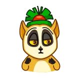 😃 Mort Madagascar lemure, cartone animato, animale, carino, film, animazione telegram sticker