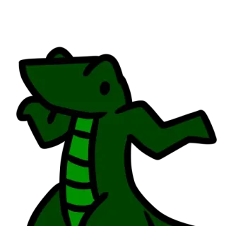 🦎 ящерица, рептилия, животное, зеленый telegram sticker