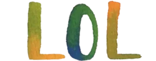 😌 LOL text, lol, internet slang, humor whatsapp sticker