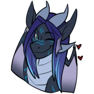 😘 dragon, cartoon, cute, animal, fantasy telegram sticker