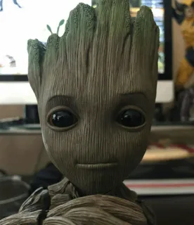 🌴 Groot Guardians of the Galaxy Groot, Vệ Binh Dải Ngân Hà, Marvel, cây, nhân vật, bé Groot telegram sticker