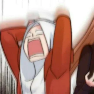 📚 gritando, impactado, molesto, pánico, frustrado, anime, exasperado telegram sticker