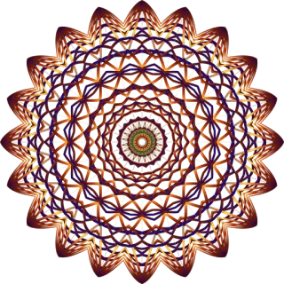 🎨 マンダラ, パターン, 抽象的, 幾何学的, 円, 装飾, 飾り telegram sticker
