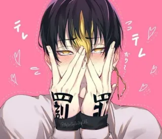 🌟 テテレ Anime, Fanart, Karakter, Ilustrasi, Lucu, Seni telegram sticker