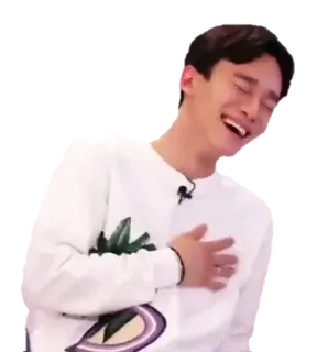 🤣 laughing, man, smiling, kpop, chen, exo telegram sticker