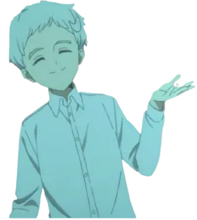 👌 Norman The Promised Neverland Anime, Manga, Charakter, Norman telegram sticker