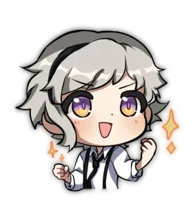😀 Chibi, Desenho animado, Anime, Fofo, Personagem, Mangá, Brilho telegram sticker
