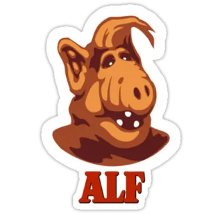 😁 ALF ALF, Alien, Años 80, Sitcom, Serie de TV telegram sticker