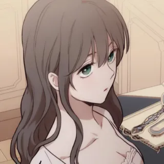 ✖️ frau, anime, weiblich, charakter, brünette, mädchen, cartoon telegram sticker