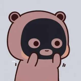 🍒 słodkie, kreskówka, miś, zwierzę, kawaii telegram sticker