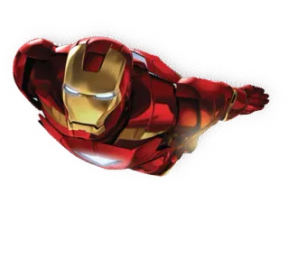 🤖 Iron Man アイアンマン, マーベル, スーパーヒーロー, 飛行, 赤いスーツ, コミック telegram sticker