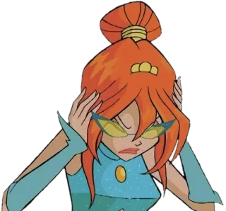🙉 Bloom Winx Club บลูม, วินซ์คลับ, การ์ตูน, นางฟ้า, ผิดหวัง telegram sticker