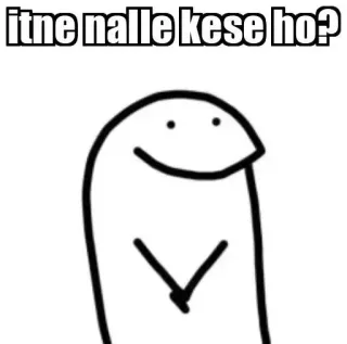 😂 itne nalle kese ho? meme, funny, cartoon, hindi, joke telegram sticker