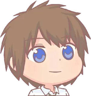 🙂 anime, manga, cartoon, chibi, boy, character, cute telegram sticker
