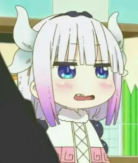 😡 Kanna Kamui Miss Kobayashi's Dragon Maid anime, kanna kamui, dragon, cute, miss kobayashi's dragon maid, chibi whatsapp sticker