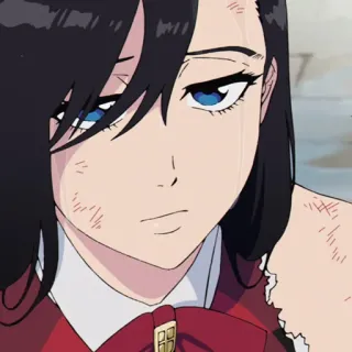 🔮 Anime, Mujer, Triste, Lágrimas, Chica, Dibujos animados, Animación telegram sticker