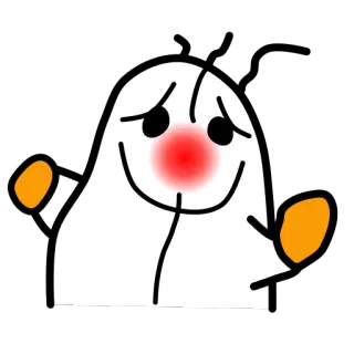 🤔 fantôme, halloween, mignon, effrayant, dessin animé, personnage whatsapp sticker