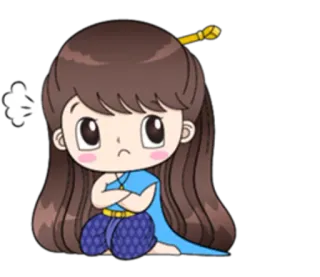😟 Desenho animado, Irritado, Personagem, Chateado, Frustrado telegram sticker