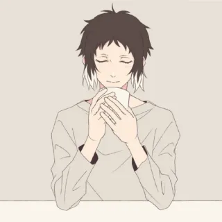 😌 Anime, Personnage, Dessin, Calme telegram sticker