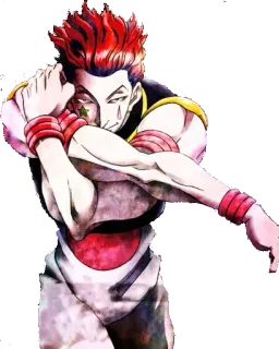 👊 Hisoka Hunter x Hunter anime, hisoka, hunter x hunter, clown, magician telegram sticker