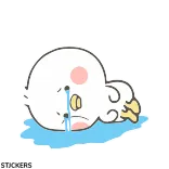 😭 crying, sad, cartoon, tears, emotion, melancholy, cute, character telegram sticker