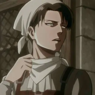 ⚔ Levi Ackerman Attack on Titan anime, levi, ackerman, ataque dos titãs, limpeza whatsapp sticker