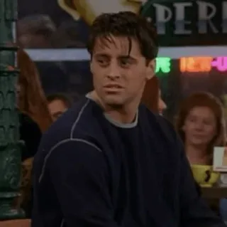 😏 Joey Tribbiani Friends Joey, Przyjaciele, Sitcom, Serial TV, Postać, Lata 90. telegram sticker