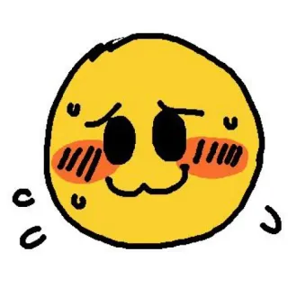 ☺️ Emoji, Faccia, Rossore, Carino, Felice telegram sticker