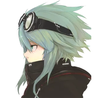 😒 Anime, Brille, Porträt, Charakter, Manga, Illustration telegram sticker