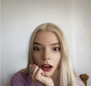 🌟 Anya Taylor-Joy Nữ diễn viên, Phụ nữ, Người nổi tiếng, Chân dung, Anya Taylor-Joy telegram sticker
