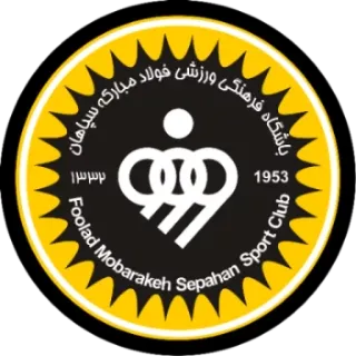 ⚽ باشگاه فرهنگی ورزشی فولاد مبارکه سپاهان  ۱۳۳۲ Foolad Mobarakeh Sepahan Sport Club 1953 klub olahraga, logo, klub sepak bola, Sepahan, Iran telegram sticker