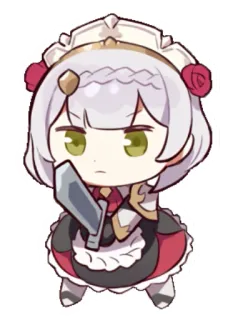 😠 Noelle Genshin Impact Anime, Schattig, Spel, Genshin Impact, Noelle, Meid, Zwaard telegram sticker