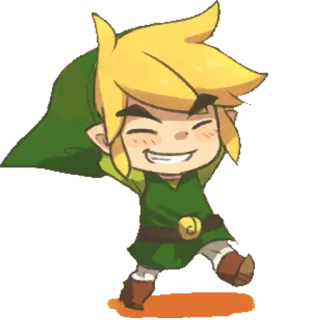 😁 Link The Legend of Zelda Link, The Legend of Zelda, Videogioco, Cartone animato, Personaggio videogioco, Eroe telegram sticker