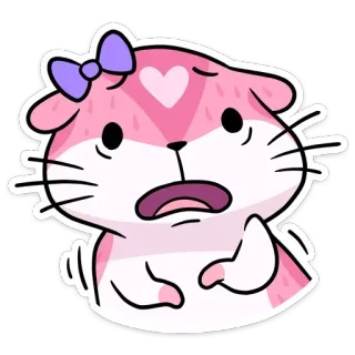😳 hamster, fofo, animal, kawaii, adesivo, desenho animado telegram sticker