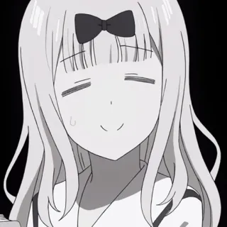 💜 Chika Fujiwara Kaguya-sama: Love Is War Аниме, Девушка, Милая, Чика Фудзивара, Kaguya-sama: Love is War, Счастливый telegram sticker