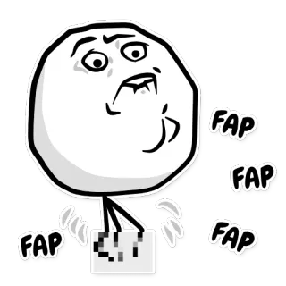 ✊ FAP meme, internet, fap, funny, humor telegram sticker