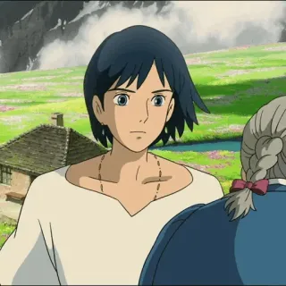 ⚜ Howl Howl's Moving Castle Anime, Studio Ghibli, Fantasía, Animación, Película, El castillo ambulante telegram sticker