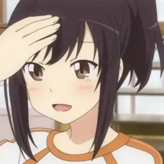 🌈 Anime, Mädchen, Sportuniform, Fröhlich, Cartoon, Niedlich whatsapp sticker