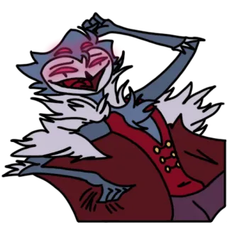 🤣 Stolas Helluva Boss Helluva Boss, Stolas, Cartoon, Charakter, Sticker telegram sticker