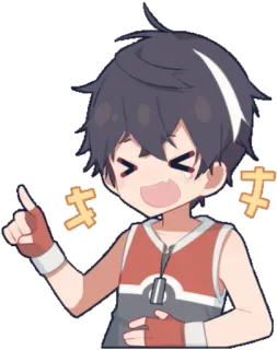 🤣 オオ anime, feliz, alegre, animado, desenho animado, mangá telegram sticker