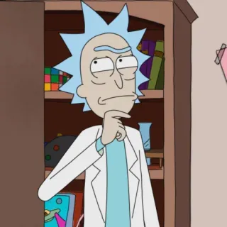 🛸 Rick Sanchez Rick and Morty rick and morty, cartoon, wissenschaftler, rick, adult swim telegram sticker