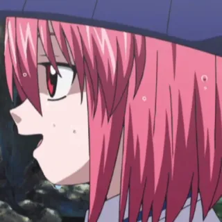 🩺 anime, ragazza, capelli rosa, cartone animato telegram sticker