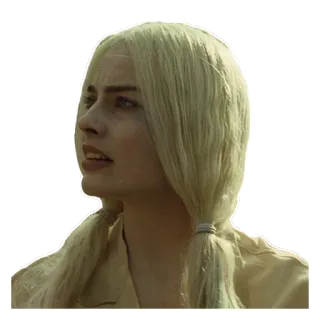 😟 Harley Quinn Suicide Squad harley quinn, margot robbie, suicide squad, dc comics, character, blonde, pigtails telegram sticker