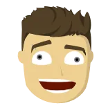🤪 卡通, 脸, 头, 男人, 人, 表情 telegram sticker