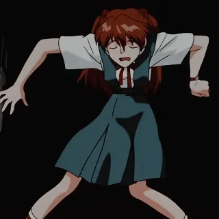 Asuka Langley Emotions 2 @vaenyra whatsapp stickers