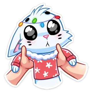 🐈 fofo, gatinho, anime, natal, kawaii, desenho animado, adorável telegram sticker
