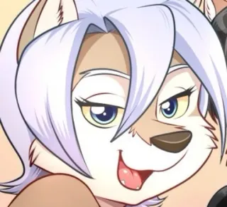 😁 Anthro, Furry, Cartoon, Charakter, Säugetier, Hundartige telegram sticker