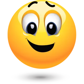 😃 Emoji, Uśmiech, Żółty, Kreskówka, Twarz, Szczęśliwy telegram sticker